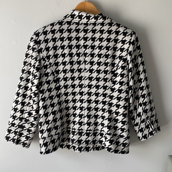 Josephine Chause Houndstooth Blazer 10 - Picture 2 of 11